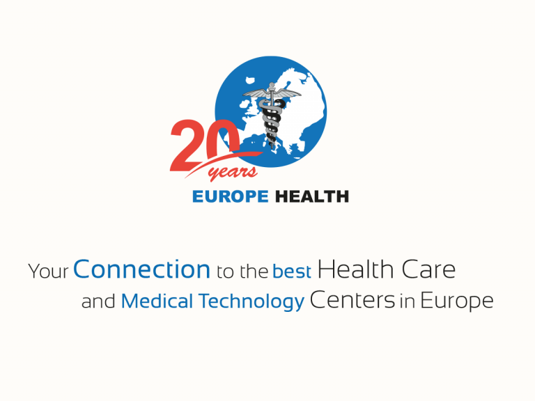Europe Health – Logo mit Claim, Design von Anke Hommer Markenberatung