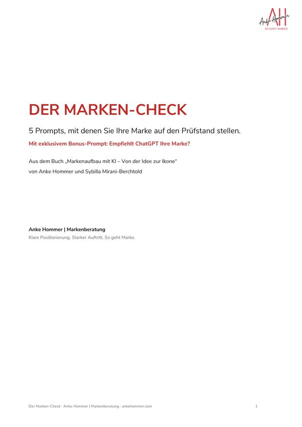 Marken-Check Cover